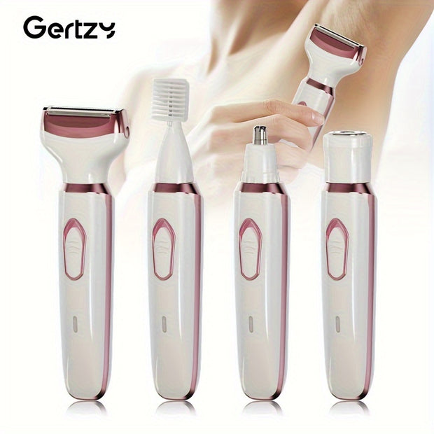 4-in-1 Rechargeable Electric Shaver for Women