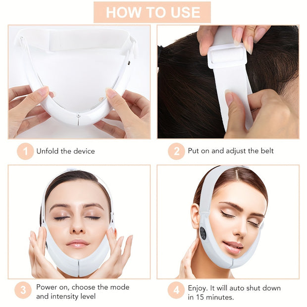 USB Rechargeable V-Line Face Massager