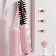 2-in-1 Portable Hair Straightener and Curler