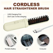 2-in-1 Portable Hair Straightener and Curler