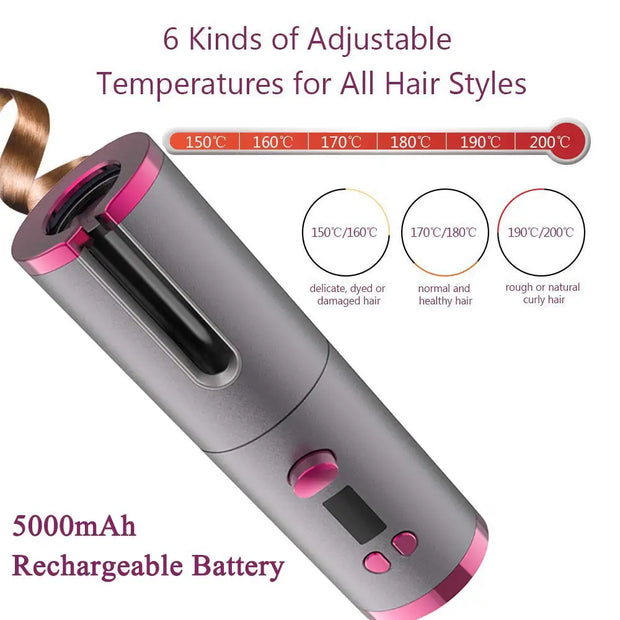 Automatic Cordless Curling Iron