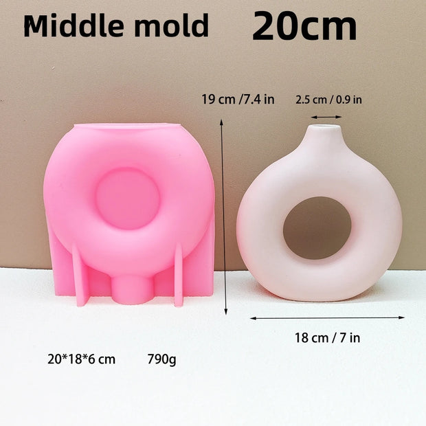 Donut Vase Silicone Mold Set