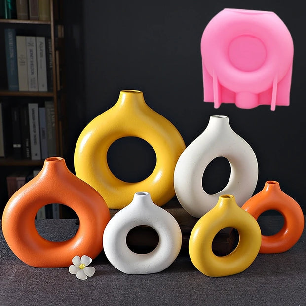 Donut Vase Silicone Mold Set